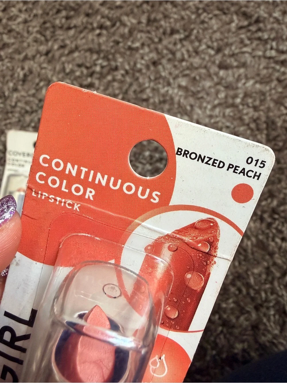 COVERGIRL Continuous Color Lipstick 015 Bronzed Peach / Shimmer h (1 per order)